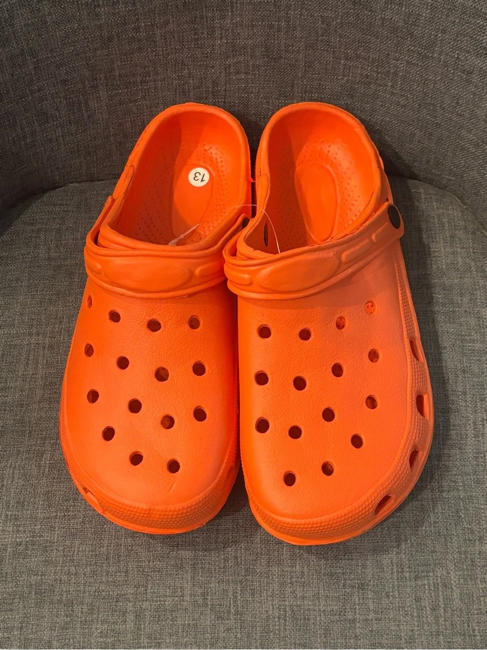 Foam Slip-On Summer Clogs Men’s Size 13 Orange Brand New